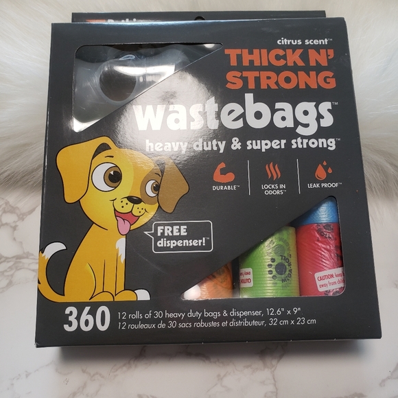 Petkin Dog Wastebags. Free dispenser. Citrus scent - Picture 3 of 8